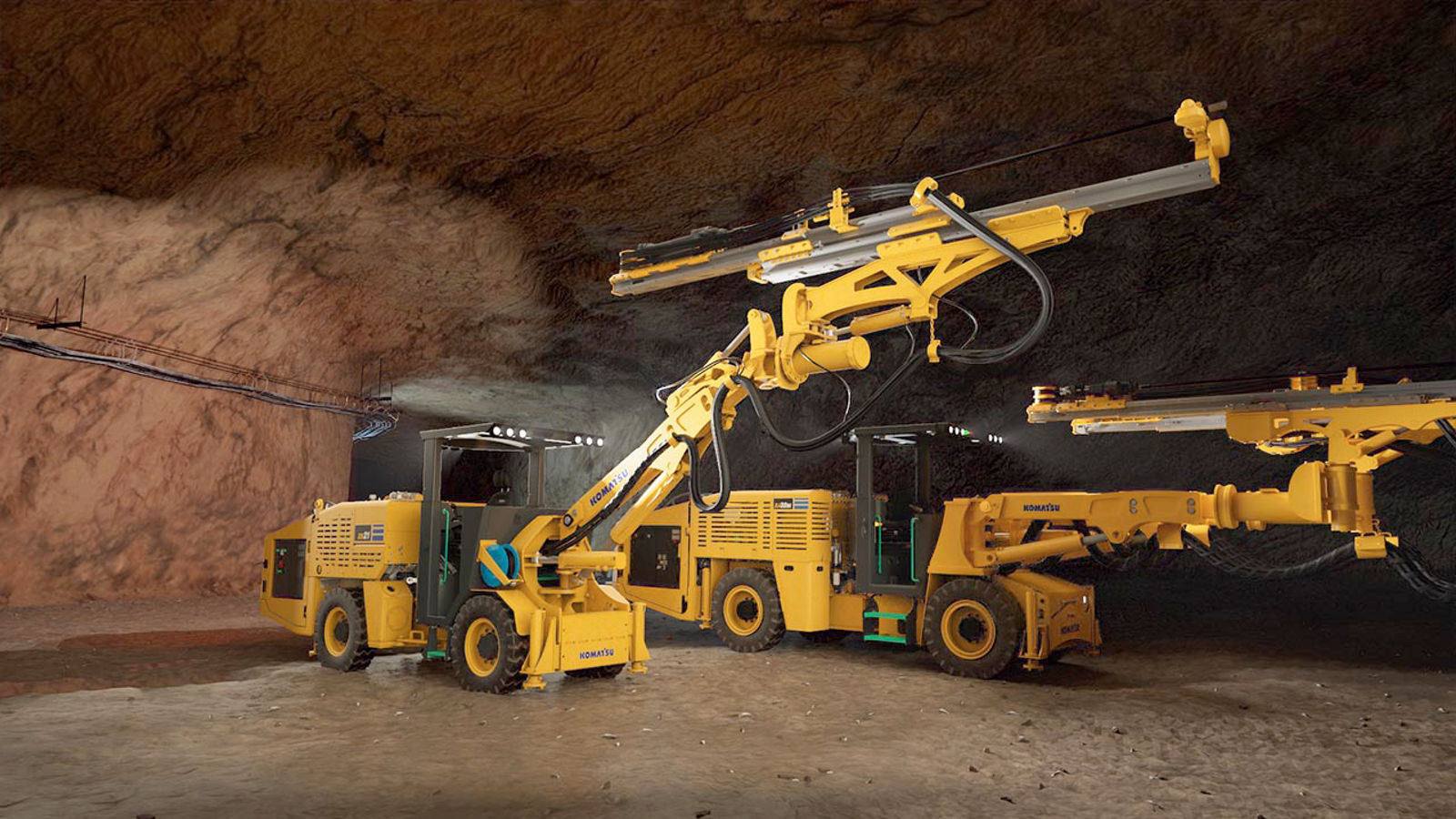 Underground hard rock bolters